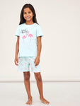 Name it - Muntgroene pyjama met flamingo's