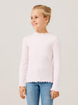 Name it - Lichtroze T-shirt met lange mouwen