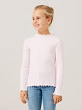 Name it - Lichtroze T-shirt met lange mouwen