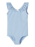 Name it - Blauw/wit gestreept badpak