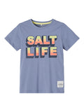 Name it - Blauw T-shirt 'salt life'