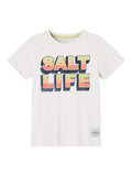 Name it - Wit T-shirt 'salt life'