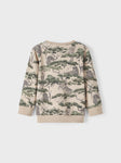 Name it - Beige sweater met jungle print