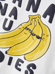Name it - Wit T-shirt 'banana buddies'