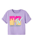 Name it - Paars T-shirt met MTV
