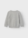 Name it - Lichtgrijze sweater met stoere fruitsoorten