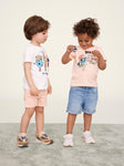 Name it - Zalmkleurige T-shirt met een ijsje
