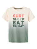 Name it - Dip dye T-shirt met tekst