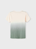 Name it - Dip dye T-shirt met tekst