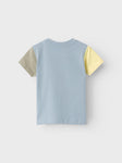 Name it - Blauw colorblock T-shirt