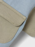 Name it - Blauw colorblock T-shirt