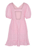 Vero Moda - Roze jurk met open rug