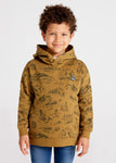 Mayoral - Okerkleurige geprinte hoodie