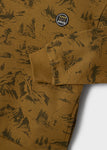 Mayoral - Okerkleurige geprinte hoodie